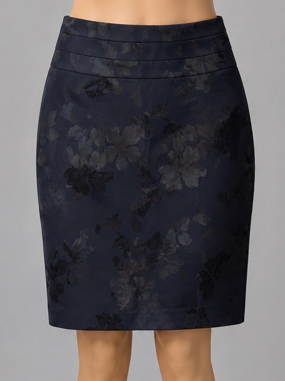 Designer H&M Navy High Waisted Dressy Pencil Skirt sz US 6